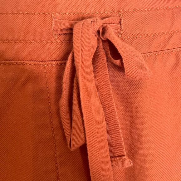 Talbots Size 16W Pull On Drawstring Pants Cuff Hem Orange 4390 - Picture 4 of 12